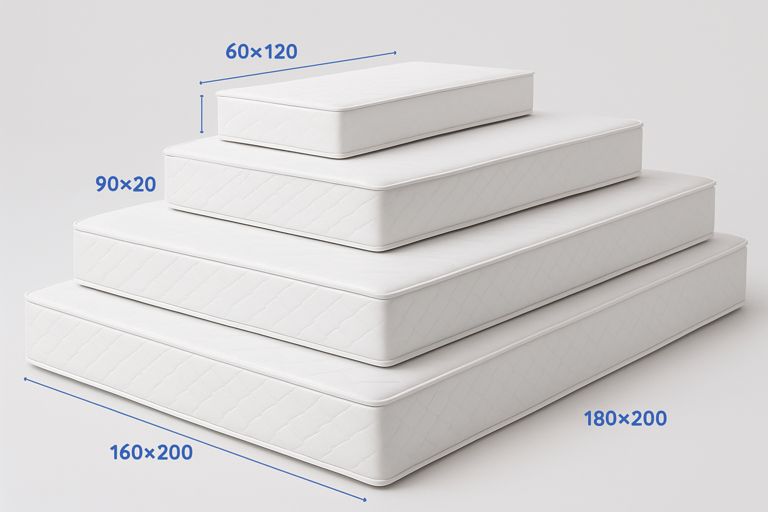 ابعاد استاندارد تشک