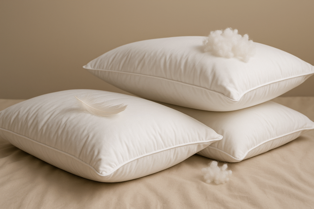 تفاوت بالش پر و بالش الیاف مصنوعی