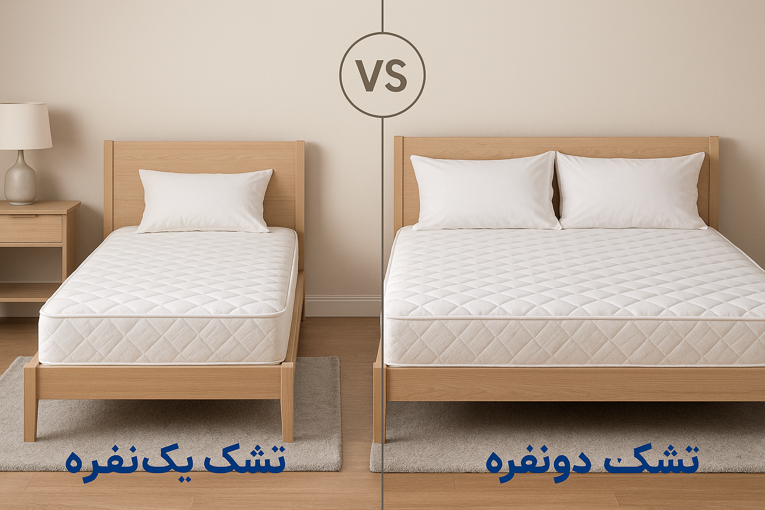 تفاوت تشک یکنفره و دونفره از نظر کاربردی